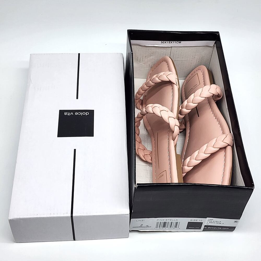 NWT Dolce Vita Linzi Pink Stella Braided Sandal 10